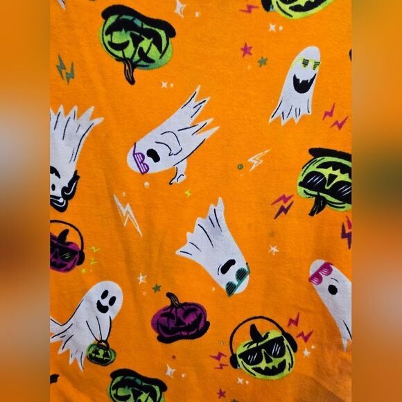 New Ghost Glow-in-the-Dark Unisex Big Kid Halloween Pajama Set Hyde & EEk, Sz 12 - Picture 8 of 10